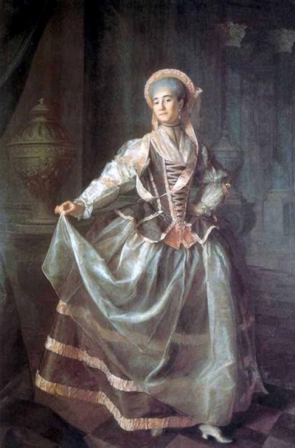 Левицкий Д.Г. Портрет А.П. Левшиной. 1775 г. Государственный Русский музей.